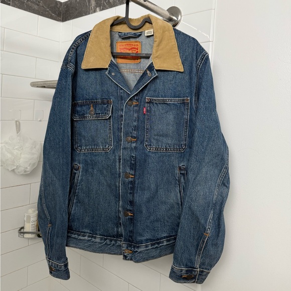 Levi’s Denim Jacket Corduroy Collar M - Picture 1 of 4